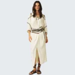 Jupe Longueur Midi Talkie Blanc Ecru