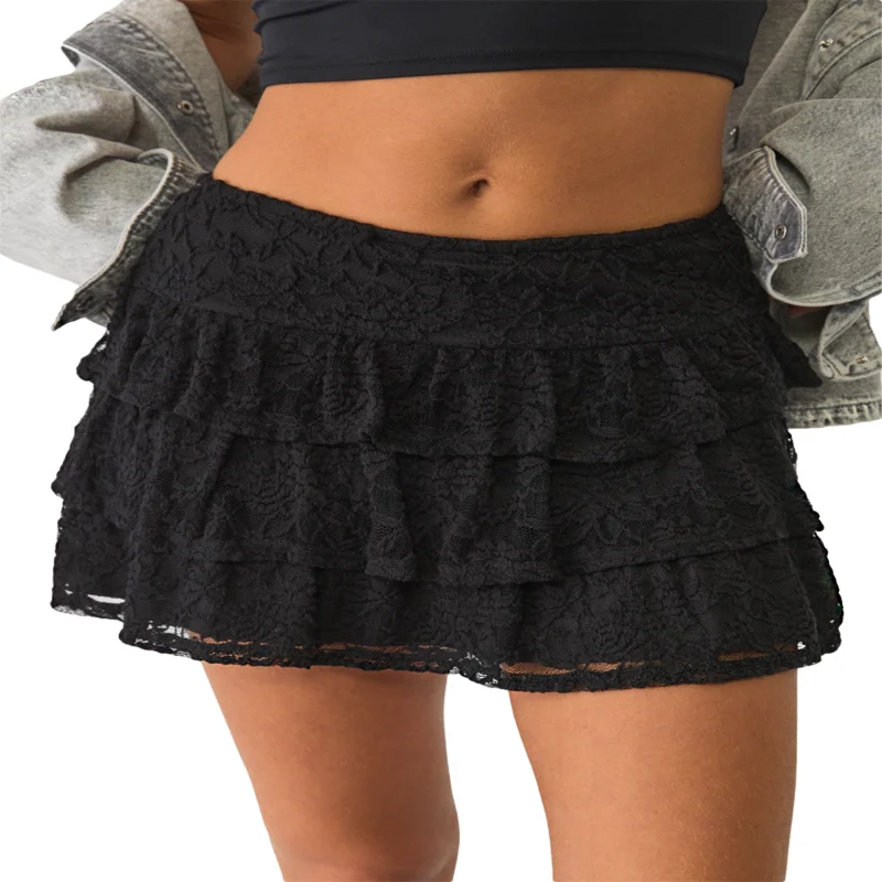 Jupe-culotte fluide dentelle – Image 2
