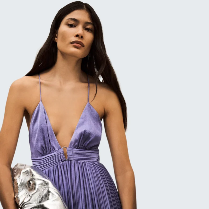 Robe longue wasta violet – Image 3