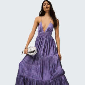 Robe longue wasta violet