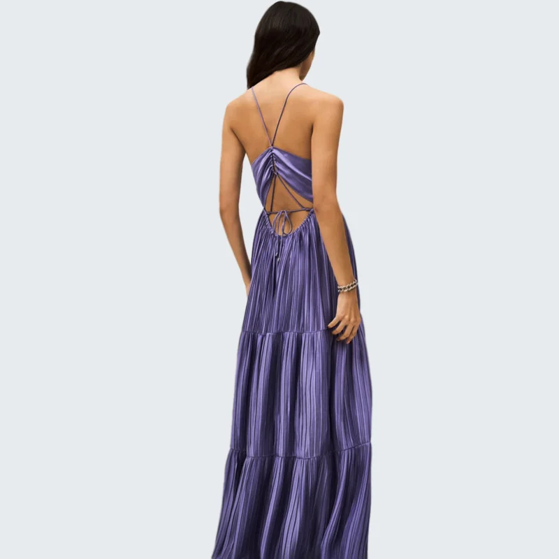 Robe longue wasta violet – Image 4